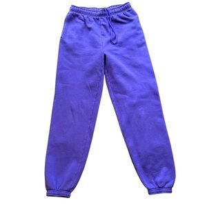 Aritzia TNA Cozy Fleece Mega Sweatpant in Purple - Size XS